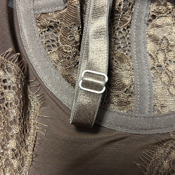 Raxnode Brown Lace Corset Top New With Tags Size Large - Picture 5 of 8